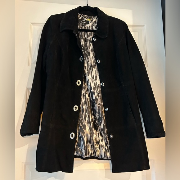 Dennis Basso Womens Washable Leather/Suede Jacket Size Small - Picture 1 of 7